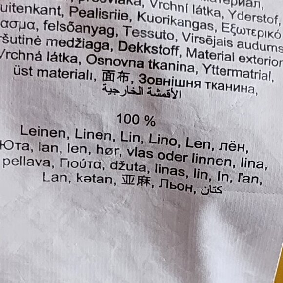 Olsen Yellow 100% Linen Tunic Top 3/4 Length Sleeves Sustainable - Picture 6 of 6